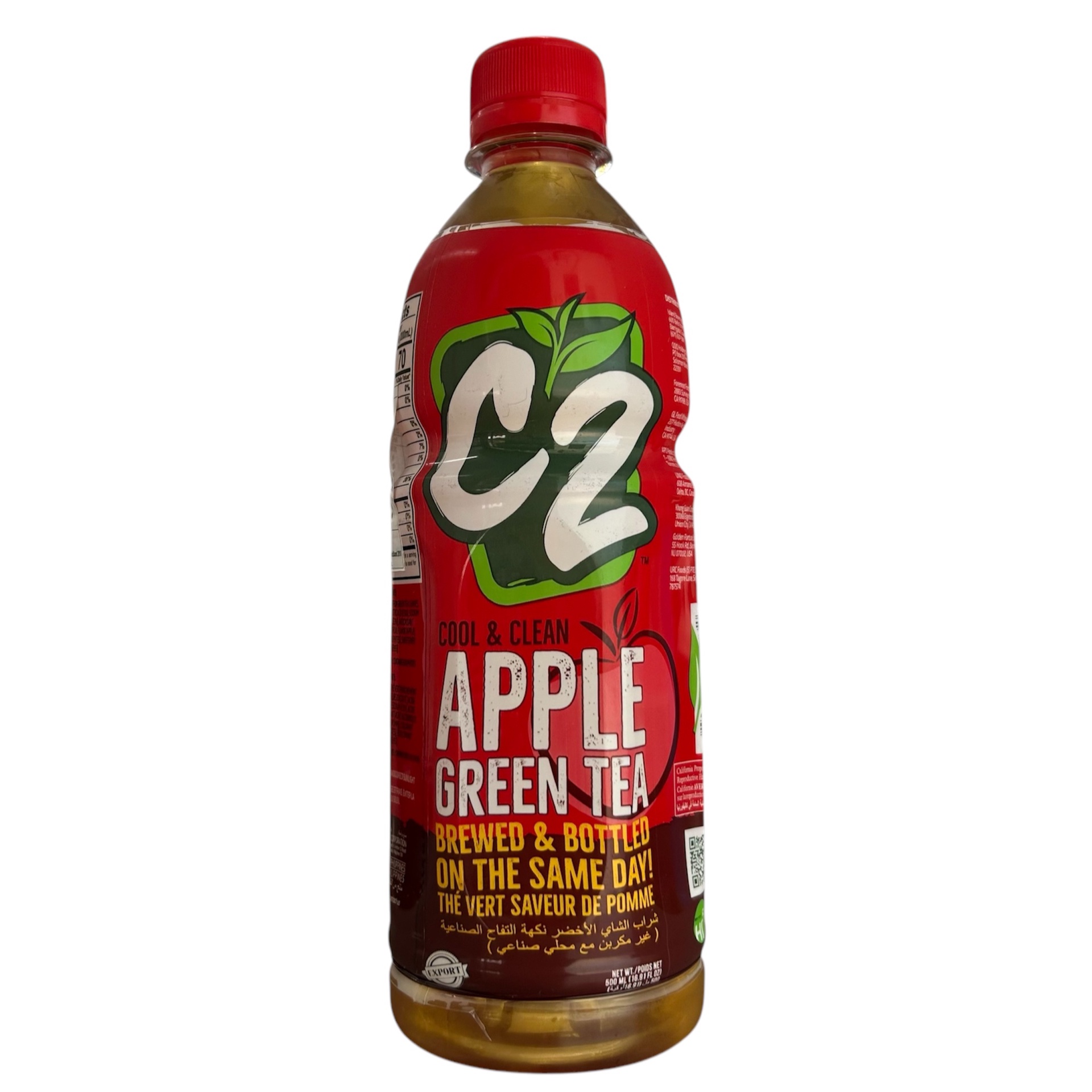 C2 Green Tea Apple 500ml/455ml